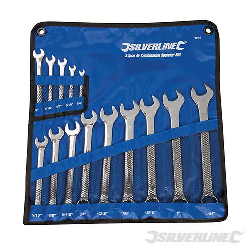 SP52 Silverline Combination Spanner Set 14pce