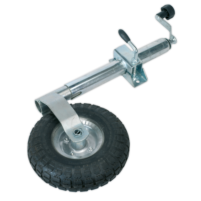 Jockey Wheel & Clamp Ø48mm - Ø260mm Pneumatic Wheel