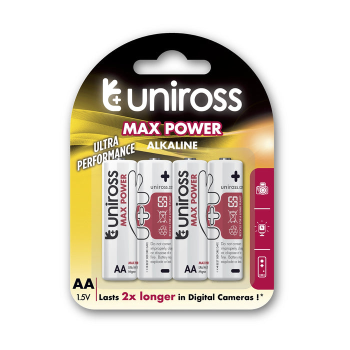 Uniross 1.5V AA ALK MAX POWER (C4)