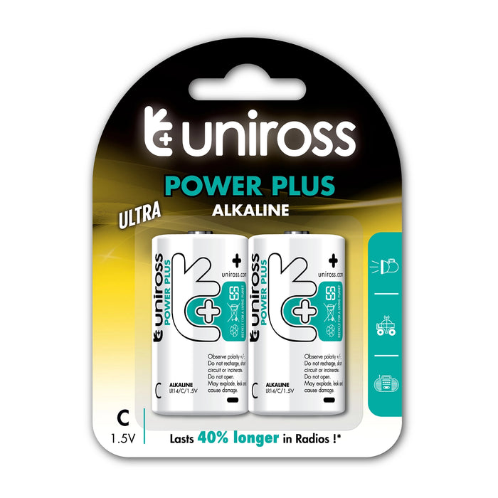 Uniross 1.5V C ALK POWER PLUS (C2)