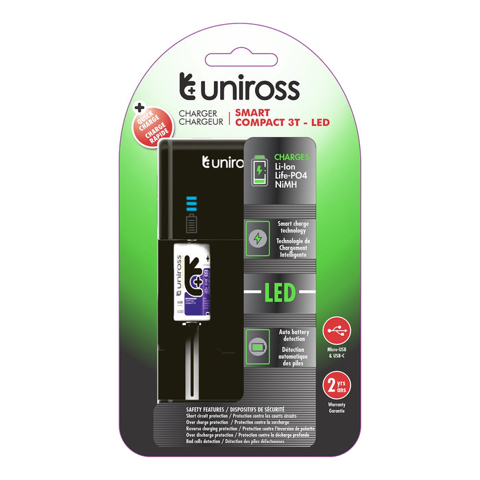 UNIROSS SMARTCHARGER COMPACT LED 3T (2B)