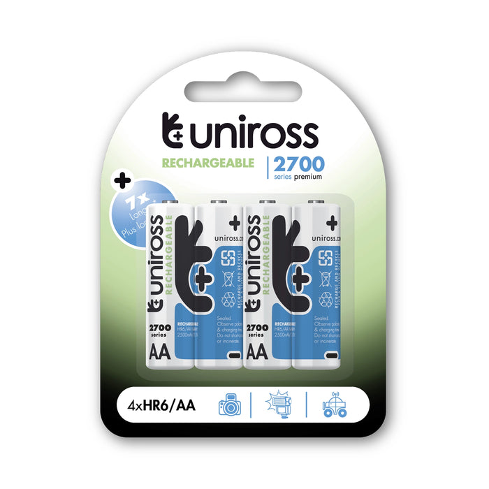 UN4AA2700 UNIROSS RECHARGEABLE AA 2700MA  (C4)