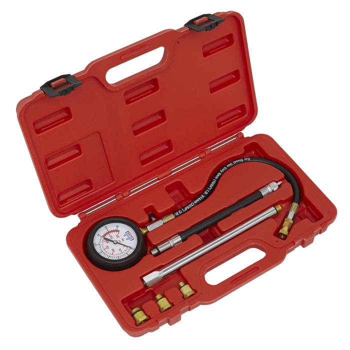 Petrol Engine Compression Tester Deluxe Kit 6pc