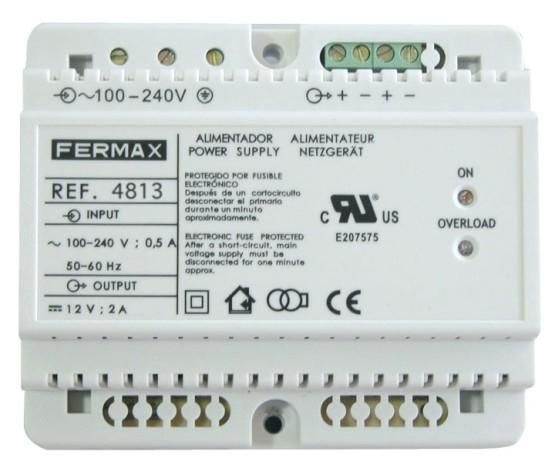Fermax P.S.U. Din6 100-240Vac/12Vdc-2A