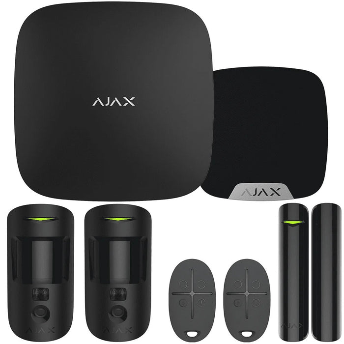 Ajax Systems Kit 1 Cam DD Keyfobs-Hub 2  Motion Cam No WiFi  23315