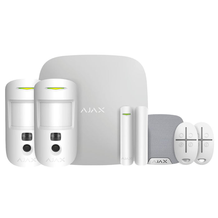 Ajax Systems Kit 2 Hub2 Plus Cam Keyfobs WiFi PD 23326