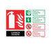 Self-Adhesive Landscape CO2 Extinguisher Identification Sign - SD Fire Alarms