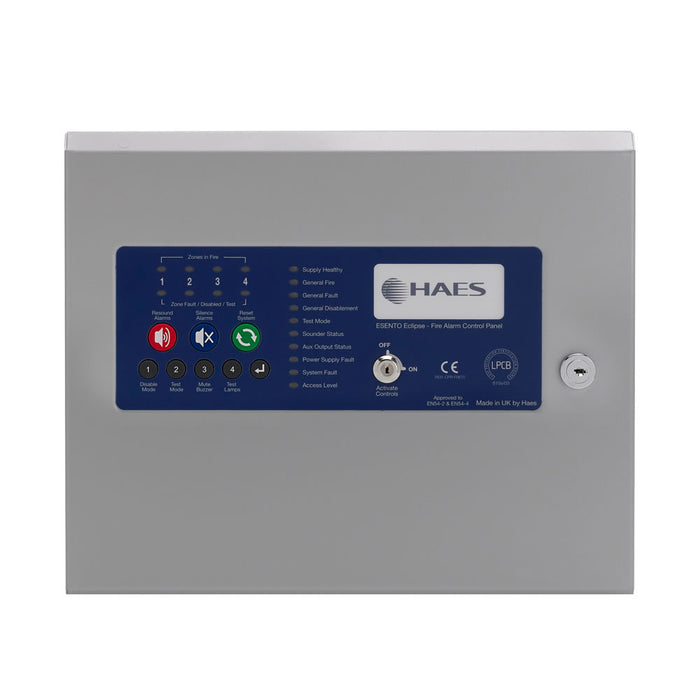 HAES Esento Excel 12 Zone Conventional or Twin Wire Fire Alarm Panel