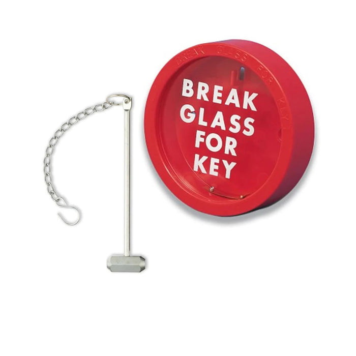 KB1H Glass Emergency Key Box Inc Hammer And Chain