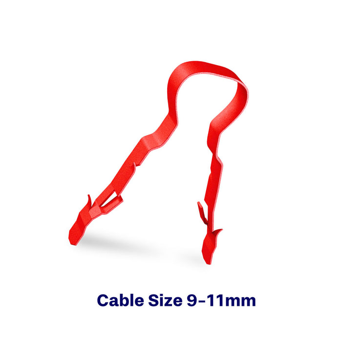 Linian Fire Clip - 1LCR911-9 - 11mm Red Clip - Bag of 50