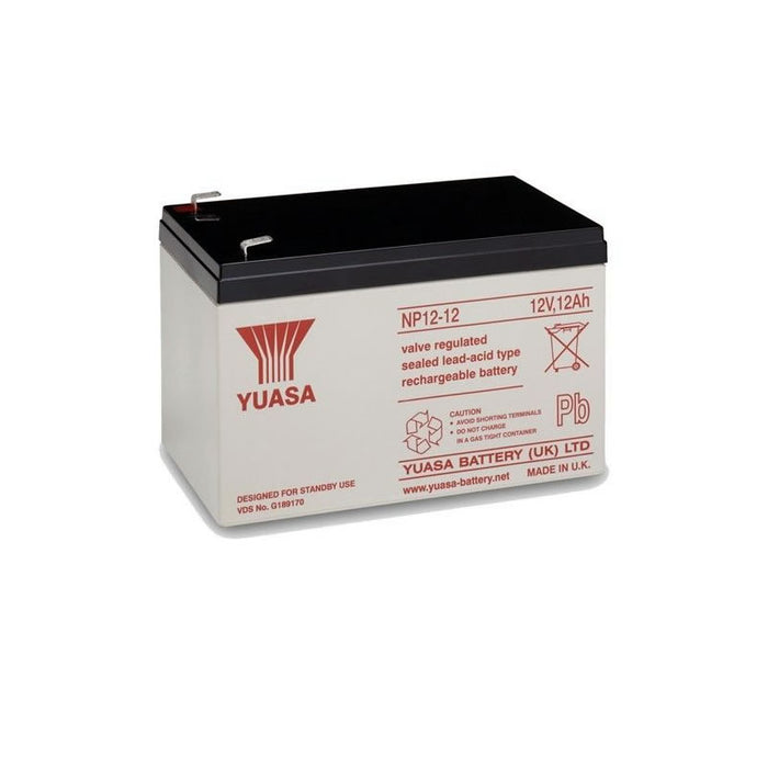Yuasa SLA Battery NP12-12, 12Volt, 12Ah rated - SD Fire Alarms